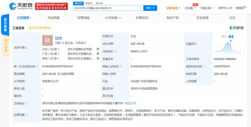 京东方战略布局再深化 于深圳参股成立新公司，加码计算机系统集成